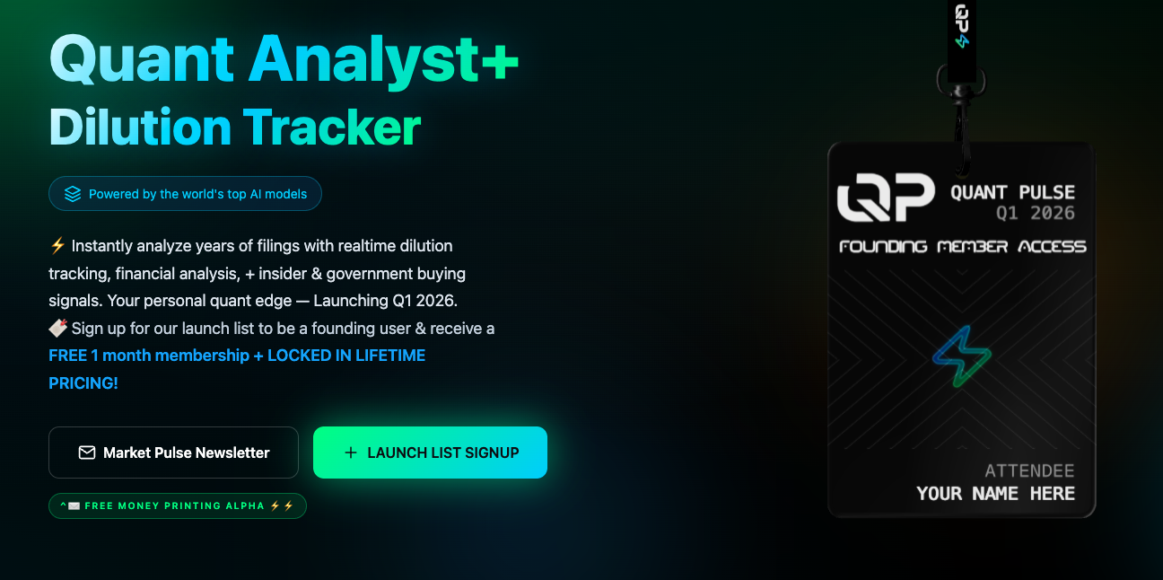 Quant Pulse - Analyze Filings & Financials in Seconds